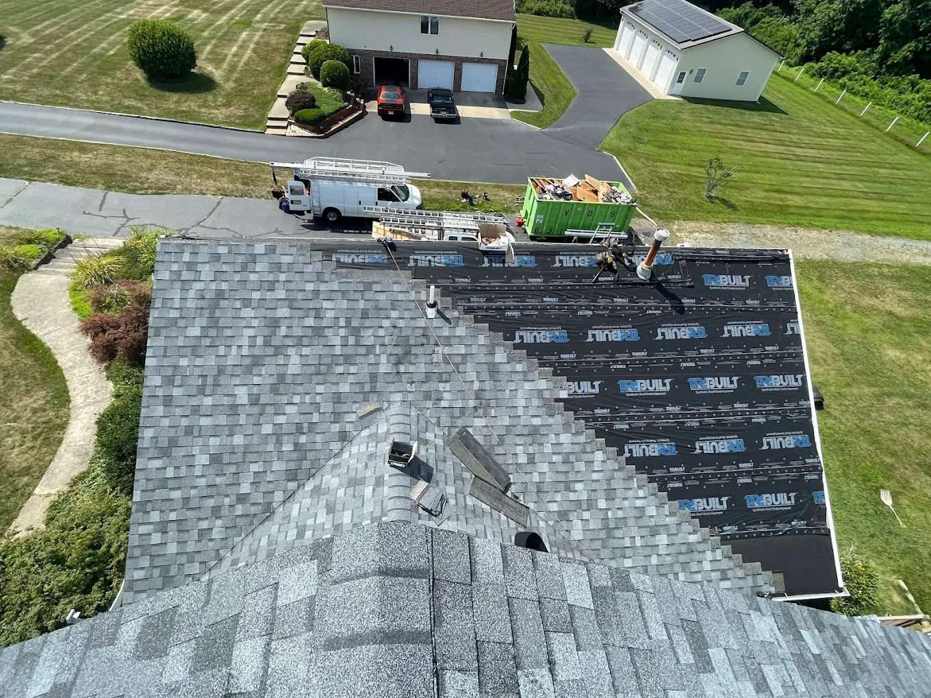 Roof Replacement In Progress