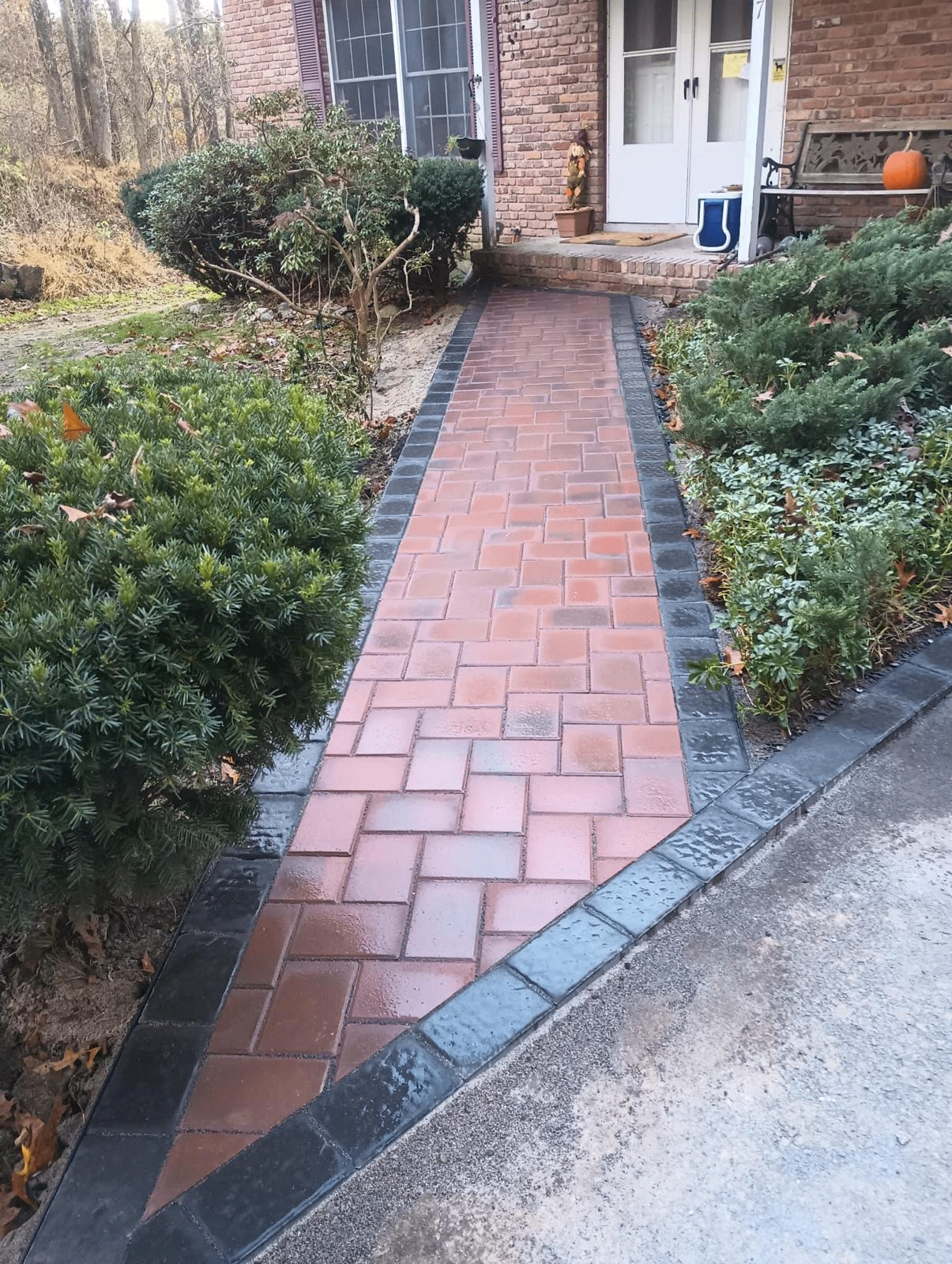 Brick Entry Walk — Prestige Home Construction, Somerset County, NJ